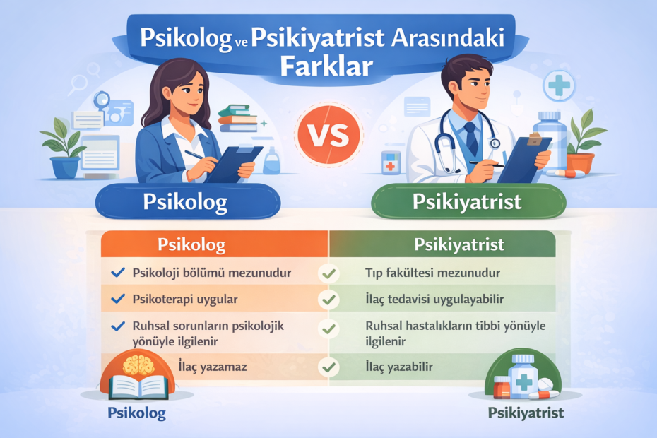 psikolog psikiyatrist farkı